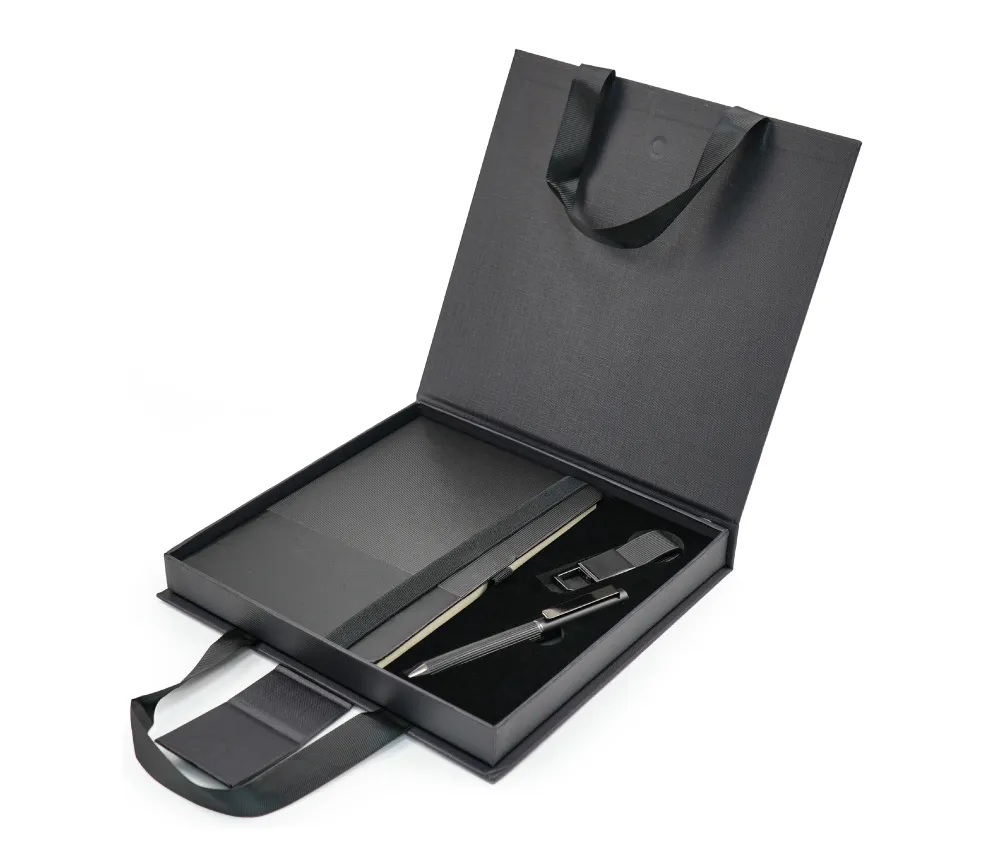 office gift set with ribbon handle box office gift set with ribbon handle box