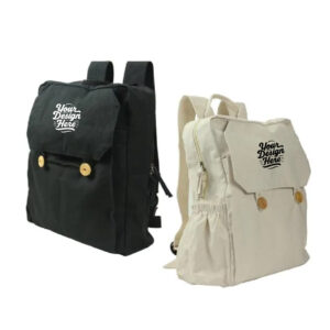 Cotton Backpacks with Zipper