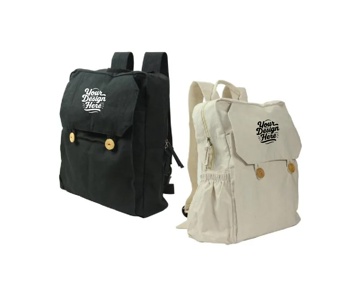 Cotton Backpacks with Zipper Cotton Backpacks with Zipper