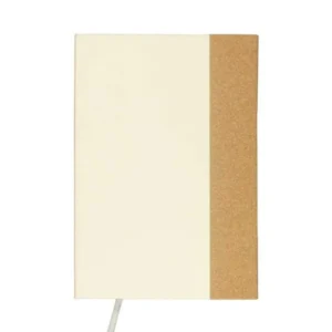 A5 hard cover recycled milk paper notebook for sustainable corporate gifting in the UAE