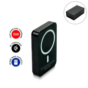MagSafe wireless powerbank with 15W charging and light-up logo