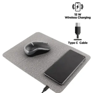 Foldable 15W Wireless Charging Mousepad Type-C