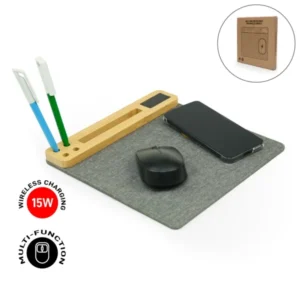 Multi-function mousepad with wireless charger
