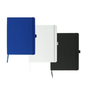 B5 PU notebook with pen loop and elastic band for custom branding in the UAE