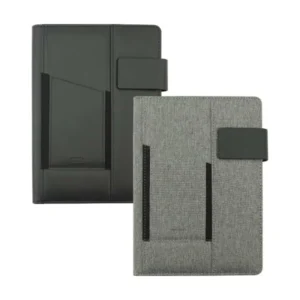Leather portfolio notebook with multi-purpose holder for premium corporate gifting in the UAE