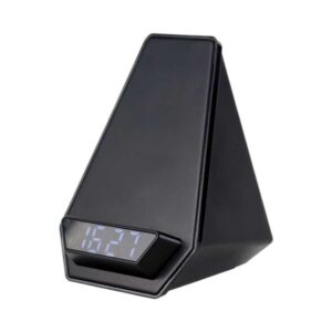 Wireless Charger Bluetooth Speaker with Clock & Light-Up Logo