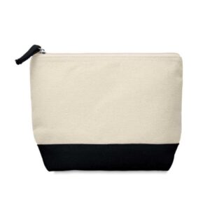 Cotton canvas zipper pouch