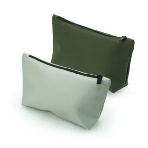 Soft PU cosmetic pouch with zipper