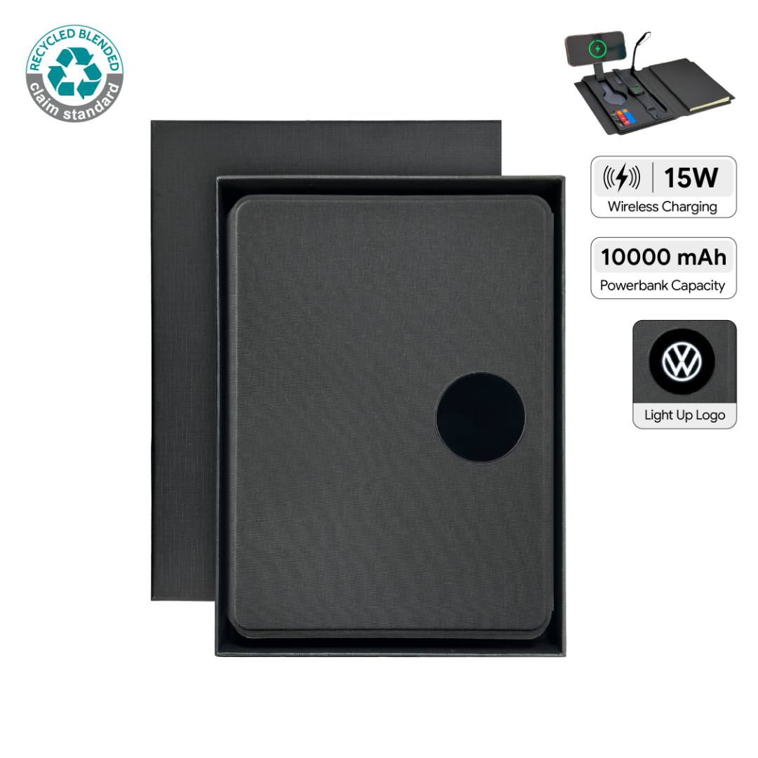 Solais Smart A5 Organizer - Black Black Solais recycled 10000mAh MagSafe Smart A5 Organizer