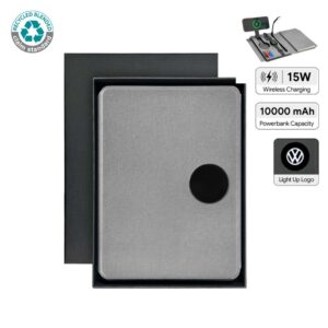 Grey Solais recycled 10000mAh MagSafe Smart A5 Organizer
