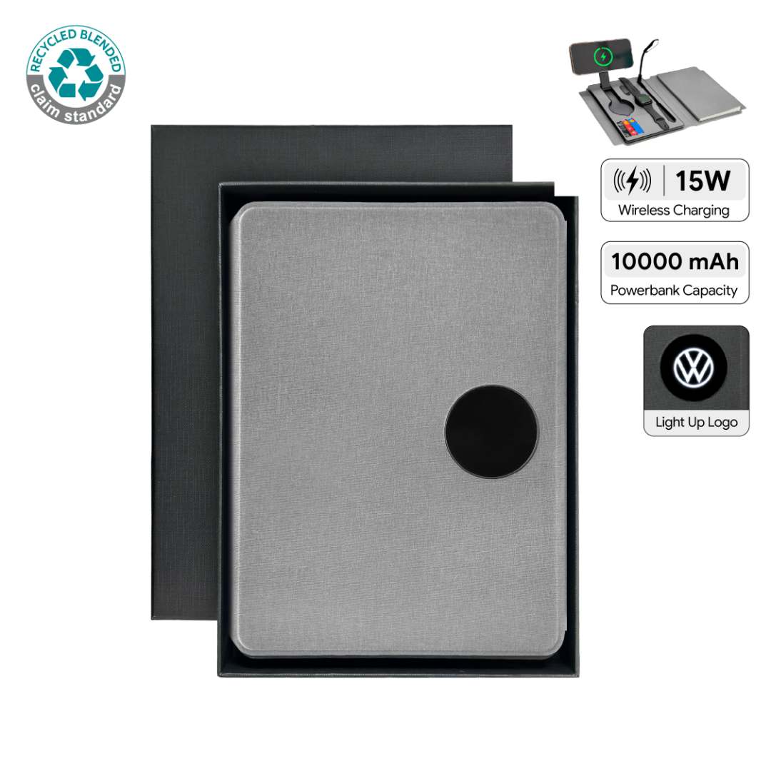 Solais Smart A5 Organizer - Grey Grey Solais recycled 10000mAh MagSafe Smart A5 Organizer